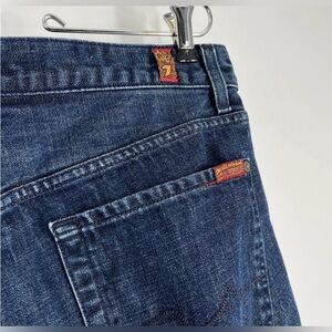 7 for All Mankind Jeans Mens Size 32x32 Blue Denim Standard Fit Button Fly
